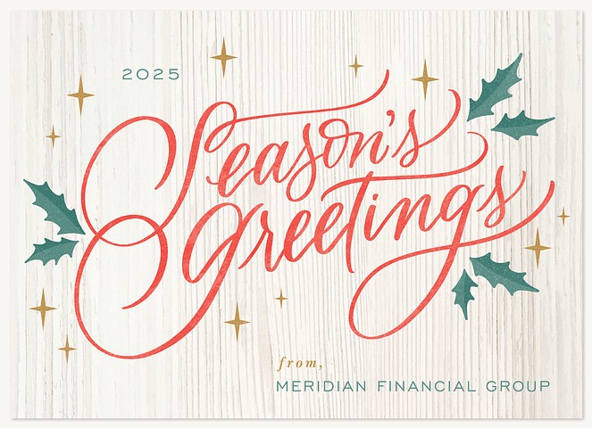 Holly & Cheer Business Holiday Cards