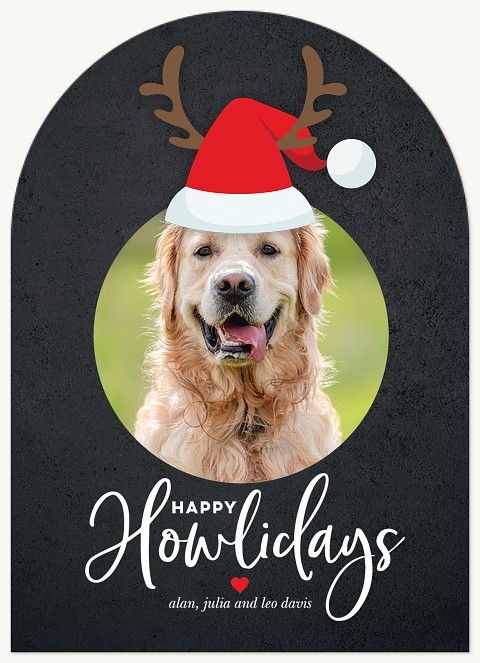 Howliday Hat Personalized Holiday Cards