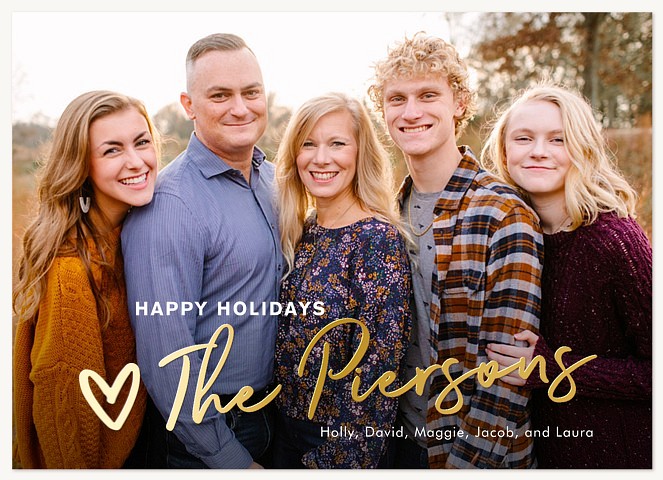 Signature Look Personalized Holiday Cards