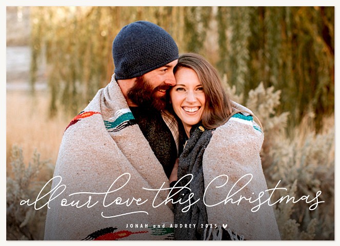 Our Love Personalized Holiday Cards