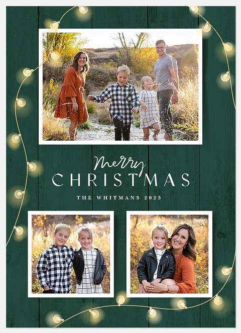 Cozy Lights Holiday Photo Cards