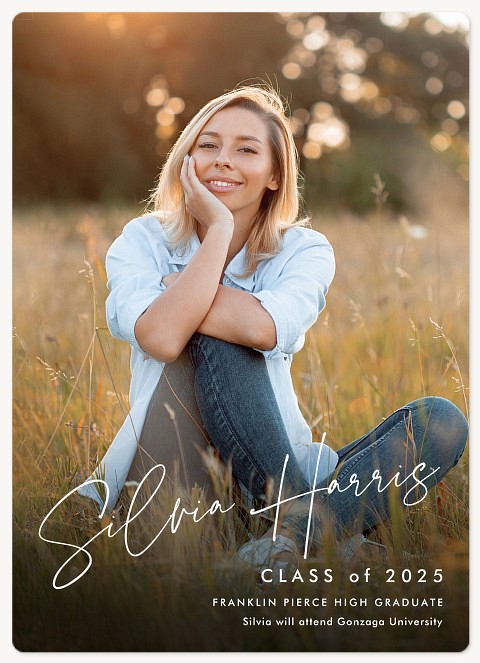 Inscribed Graduation Invitations
