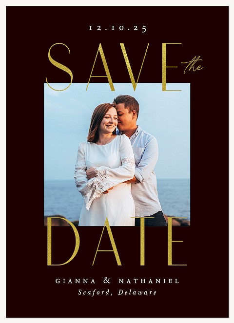 Shining Statement Save the Date Cards