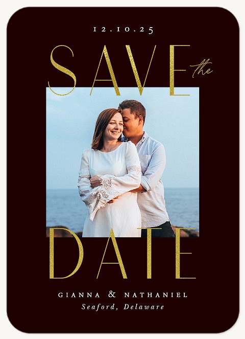 Shining Statement Save the Date Cards