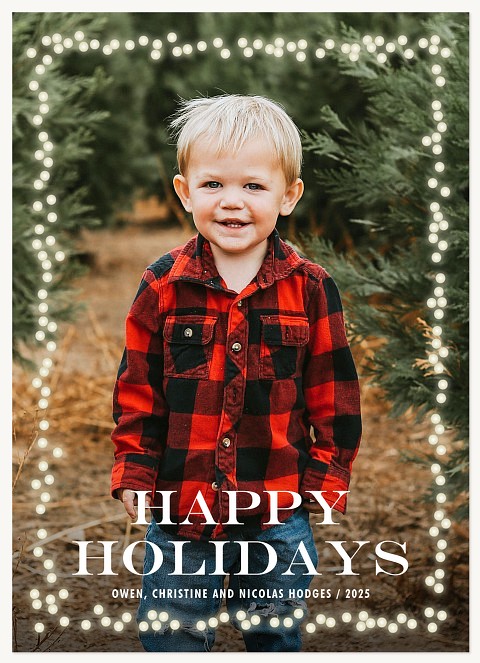 Bright & Happy Personalized Holiday Cards