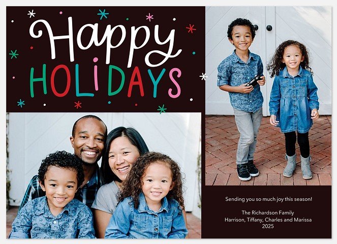 Festive Magic Holiday Photo Cards