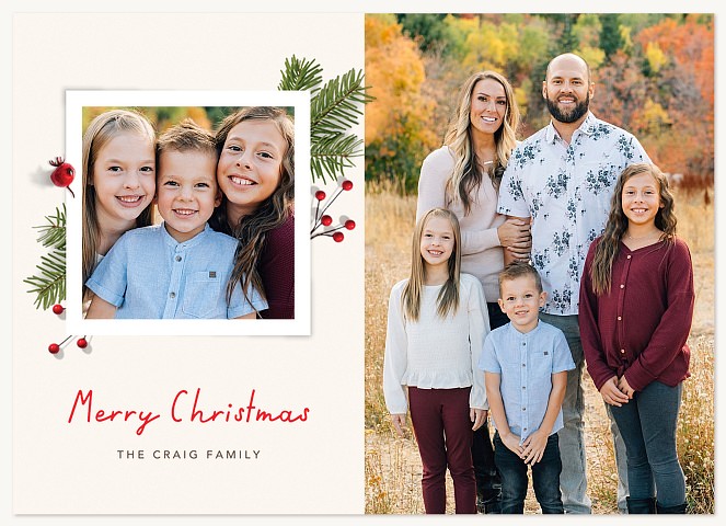 Festive Duo Personalized Holiday Cards