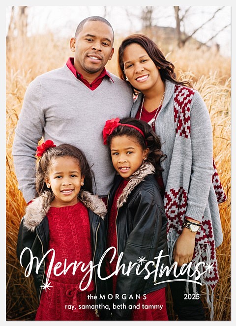 Little Starbursts Holiday Photo Cards