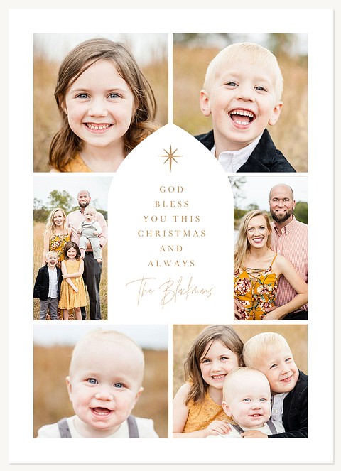 Blessed Arch Personalized Holiday Cards