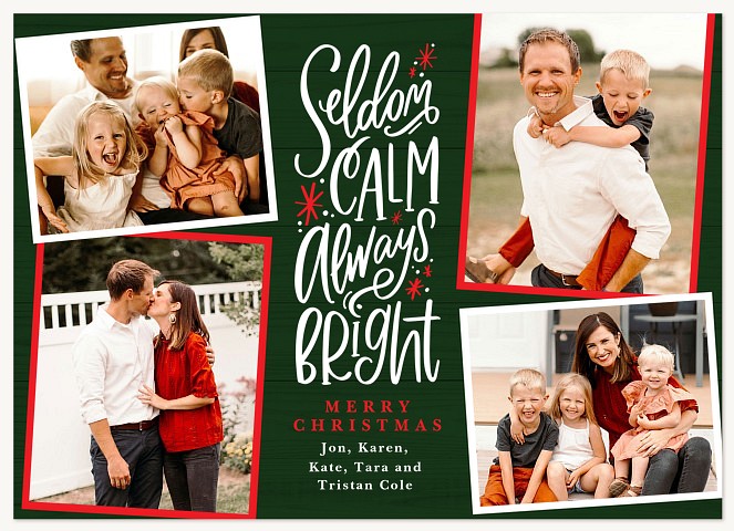 Always Bright Personalized Holiday Cards
