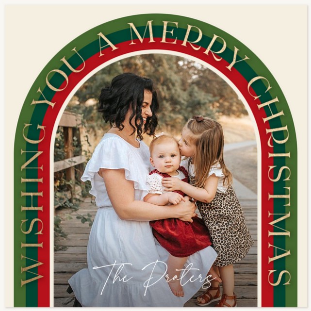 Festive Archway Personalized Holiday Cards