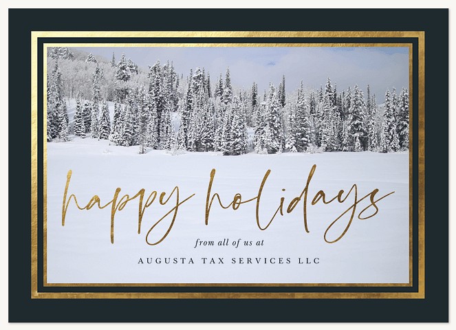 Wintery Landscape Business Holiday Cards