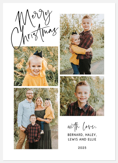Scripted Simplicity Holiday Photo Cards