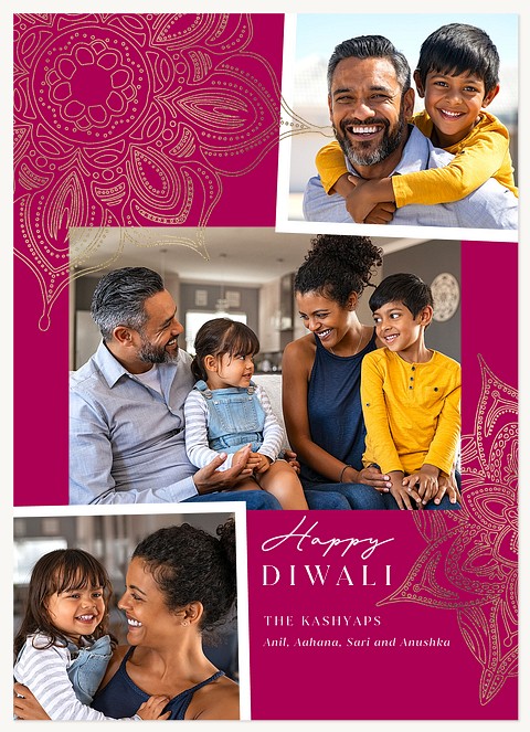 Enchanting Rangoli Diwali Holiday Cards