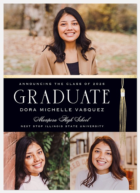 Tassel Chic Graduation Cards