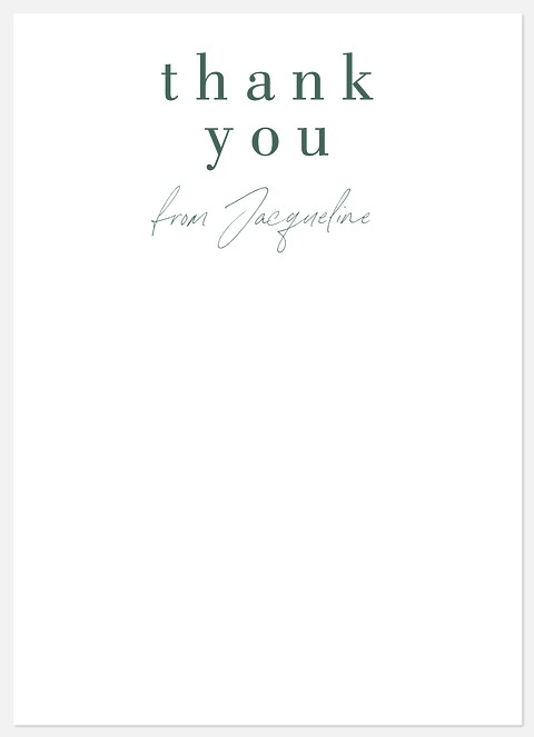 Elegant Proclamation Thank You Cards 