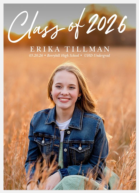 Brushed Class Graduation Cards