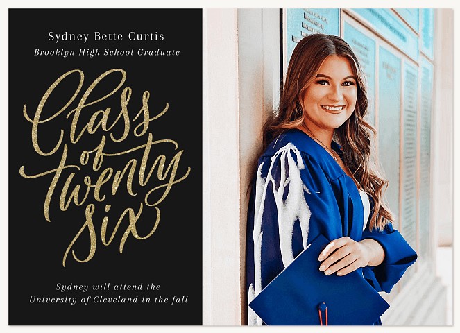 Elegant Flourishes Graduation Cards