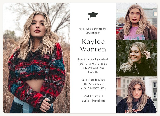 Petite Cap Graduation Announcements