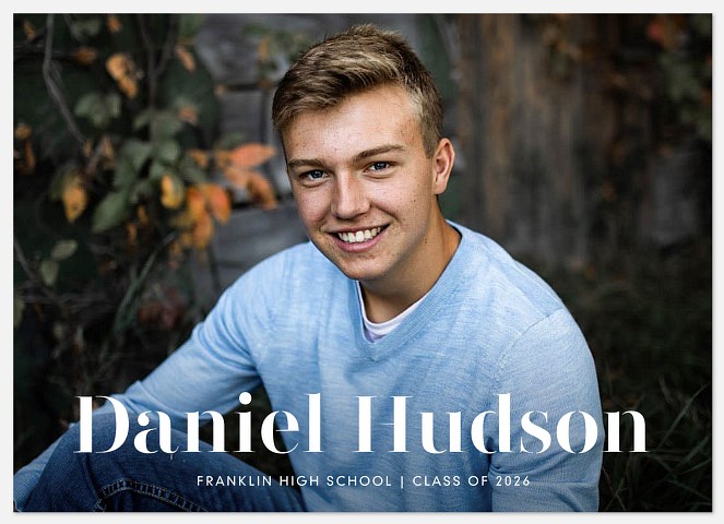 Simple Serif Graduation Cards