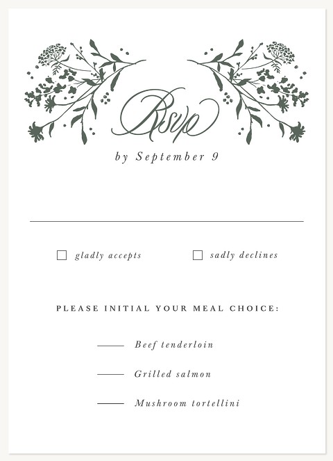 Sweet Harvest Wedding RSVP Cards