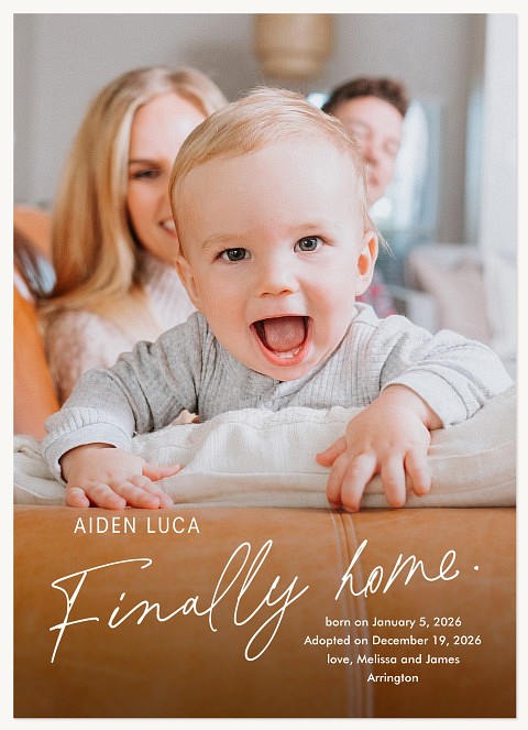 Sweet Home Baby Announcements