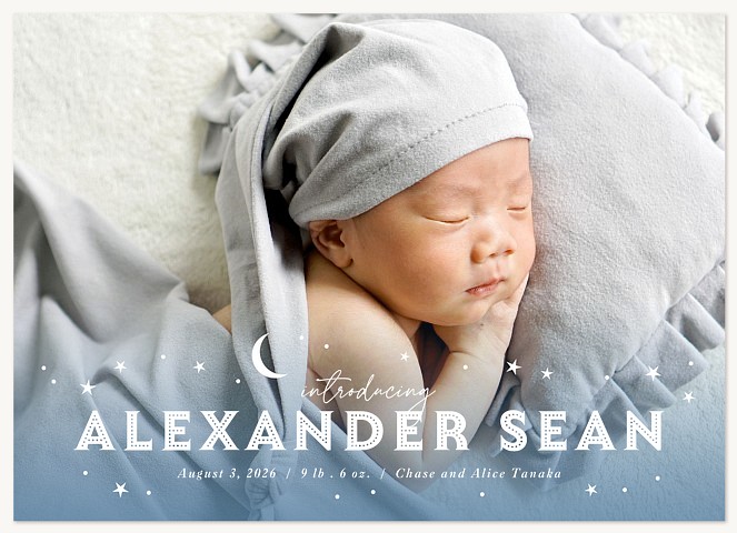 Starry Nights Baby Announcements
