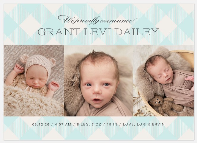 We Proudly Announce Baby Birth Announcements