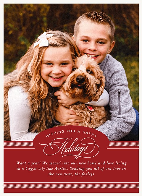 Holiday Note Personalized Holiday Cards