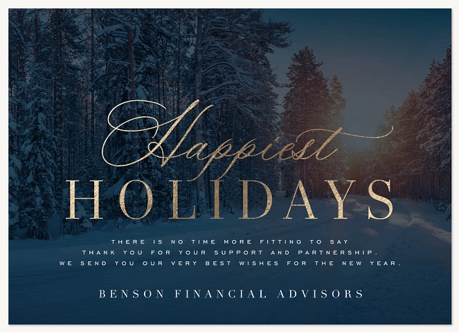 Snowscape Business Holiday Cards