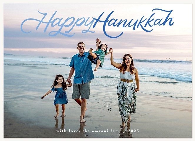 Sky Writing Hanukkah Cards