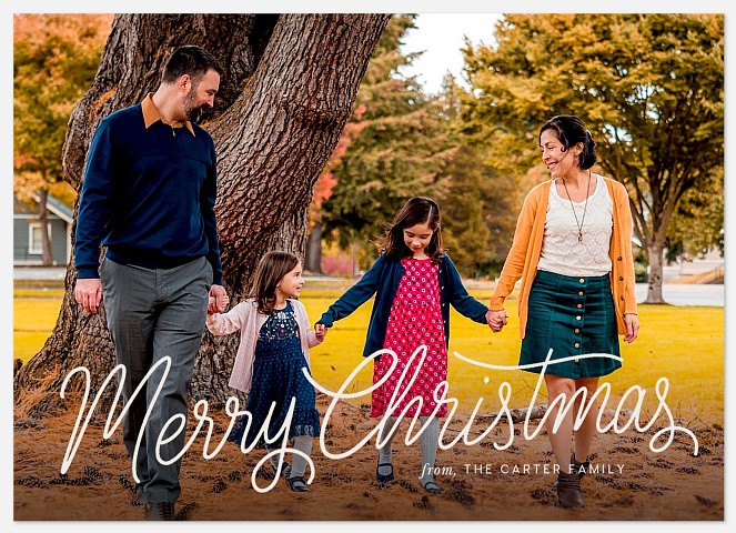 Handwritten Merry Holiday Photo Cards