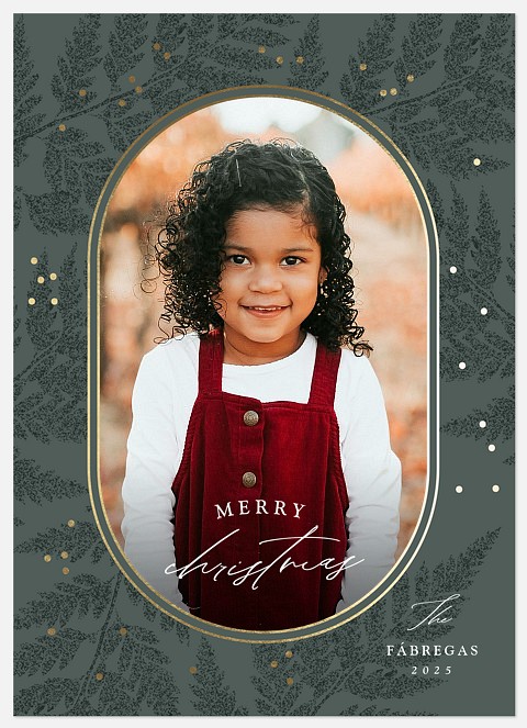 Fanciful Ferns Holiday Photo Cards