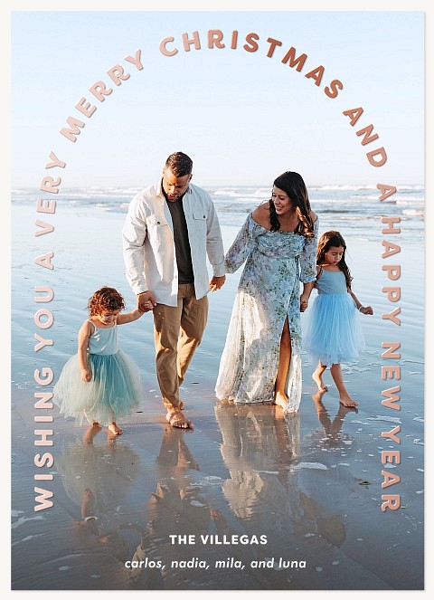 Golden Arch Personalized Holiday Cards