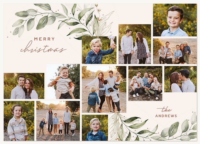 Boho Holidays Personalized Holiday Cards