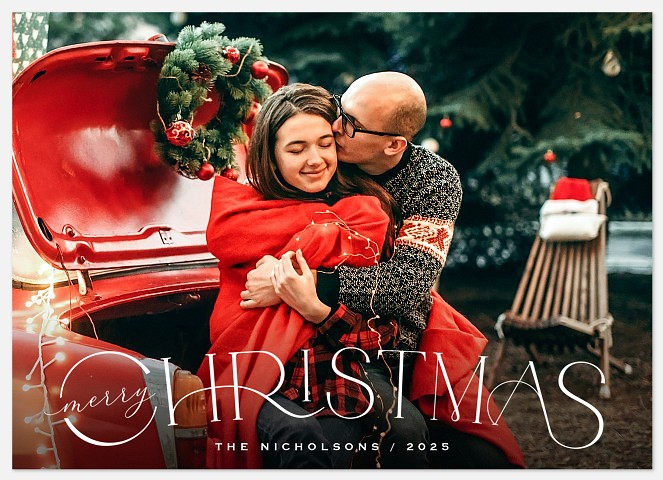 Classic Greeting Holiday Photo Cards