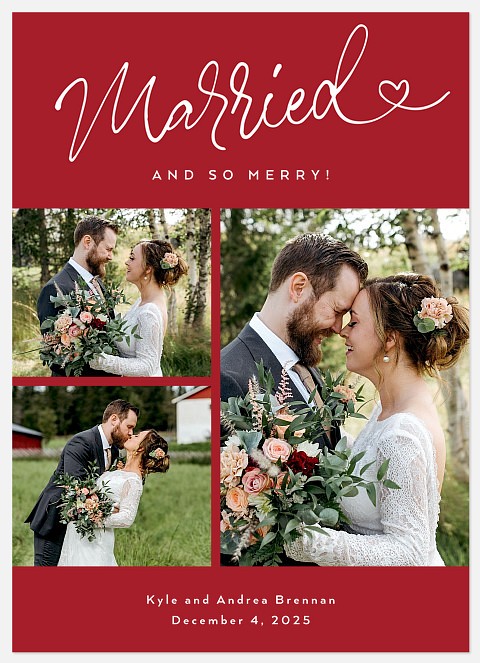 So Married Holiday Photo Cards