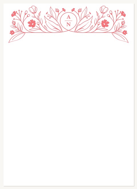 Floral Monogram Stationery