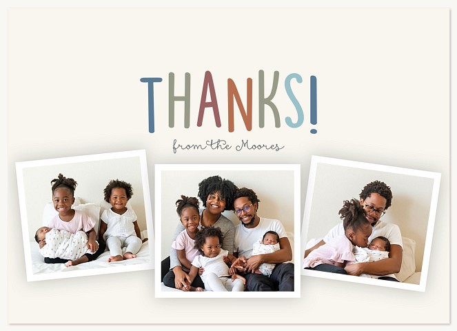 Earthy Vintage Thank You Cards 