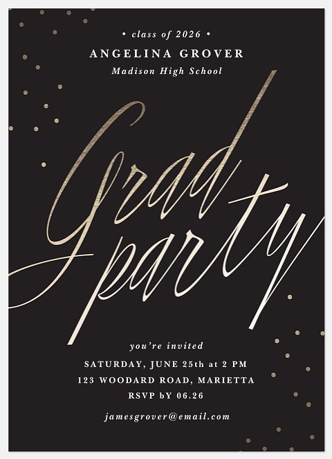 Confetti Celebration Graduation Cards