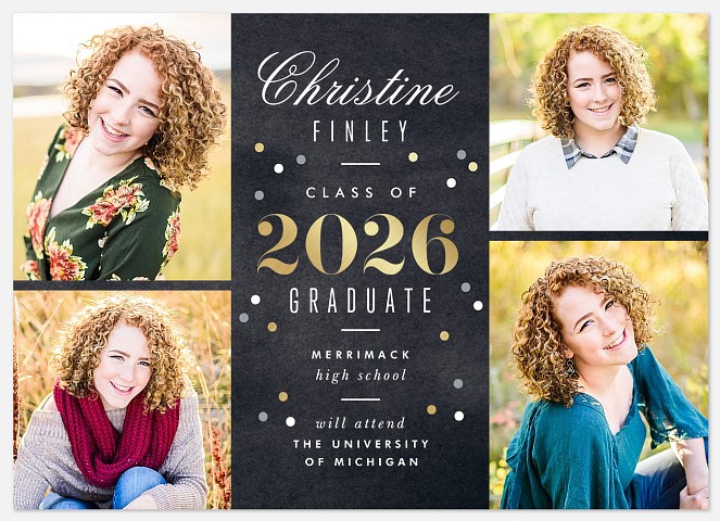 Confetti Time Graduation Cards