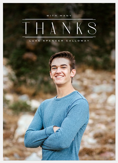 Deco Marquee Thank You Cards 