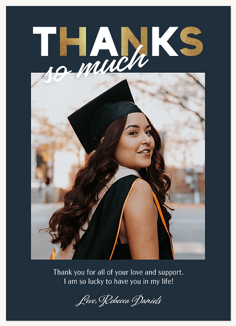 Patterned Thanks Thank You Cards 