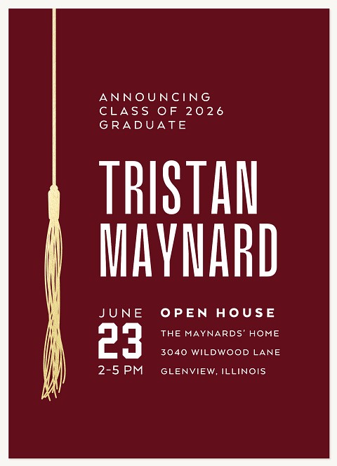 Grad Tassel Graduation Cards