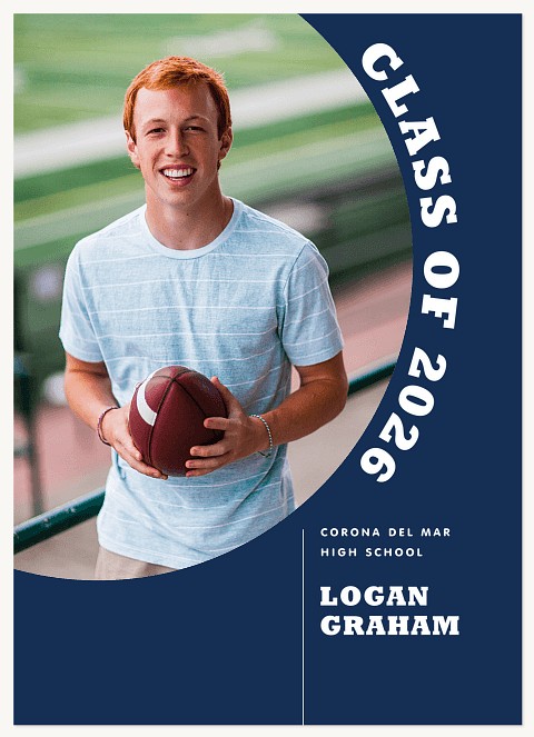 Rounded Photo Graduation Cards