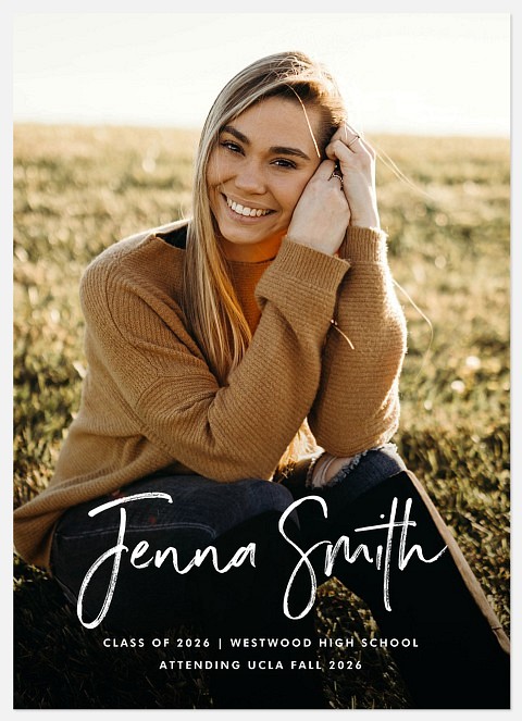 Modern Signature Graduation Cards