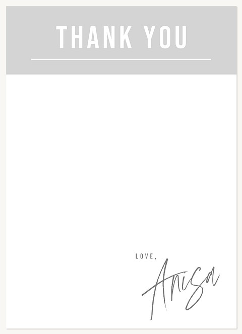 Bottom Script Thank You Cards 