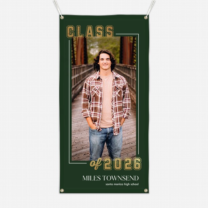 Framed Graduation Photo Banner  Graduation Banners