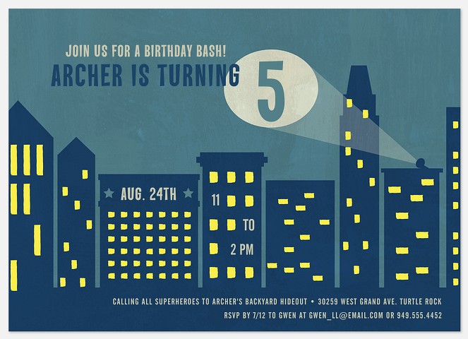 Birthday Signal Kids' Birthday Invitations