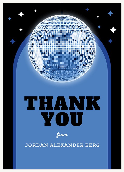 Disco Celebration Thank You Cards 